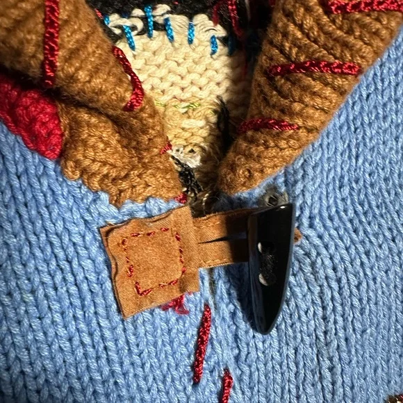 Storybook Knits Western Sweater Jacket Small/Medium Vintage Rodeo Knit Cardigan - Picture 4 of 8